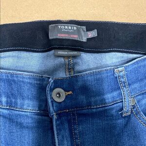 Torrid Bombshell Skinny Jeans in Deep Blue